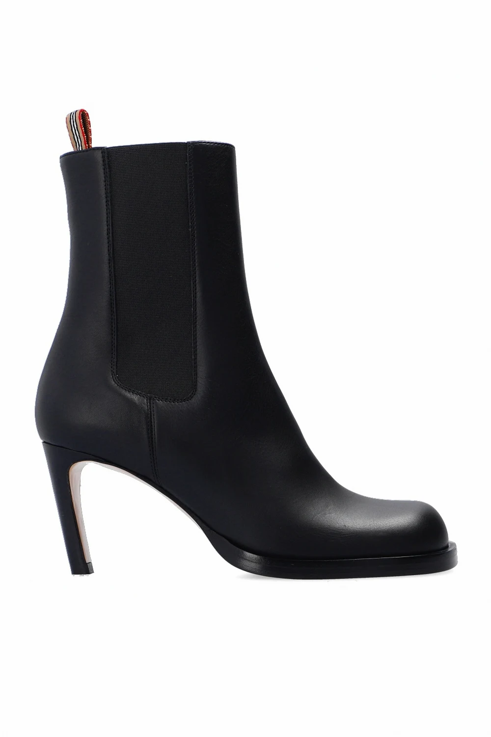 Leather heeled ankle boots