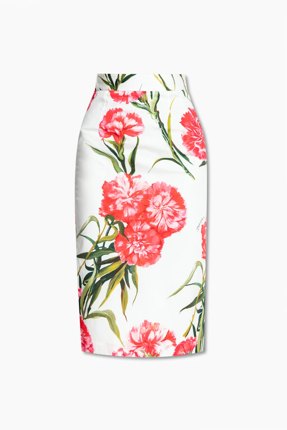 WHITE Floral skirt