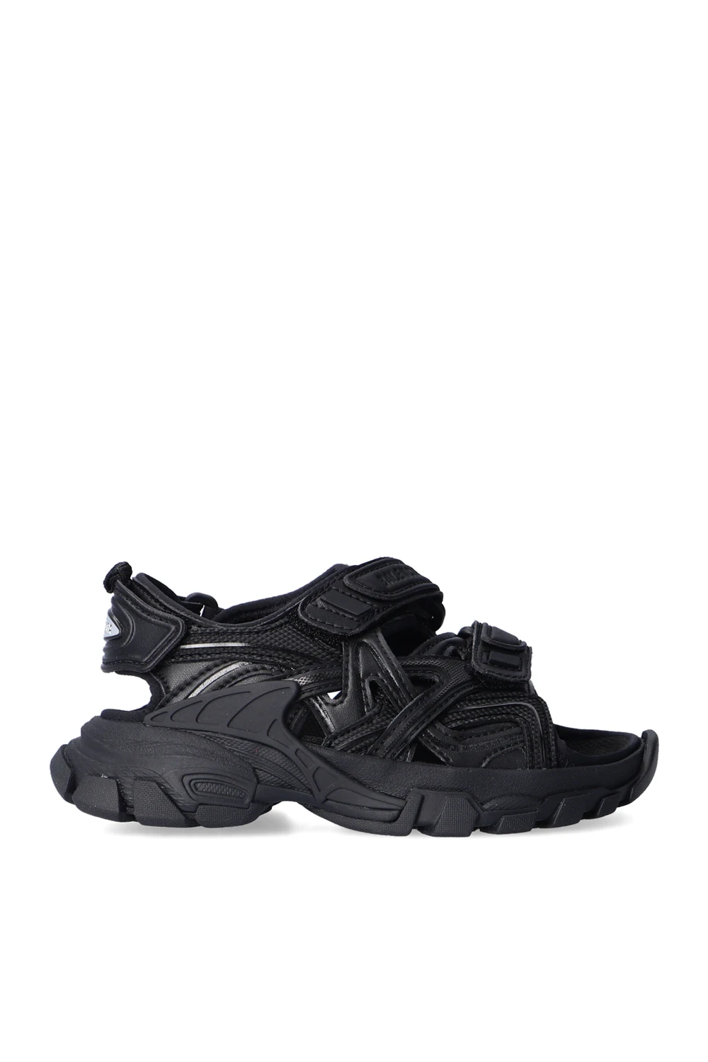 BLACK ‘Track’ sandals with logo