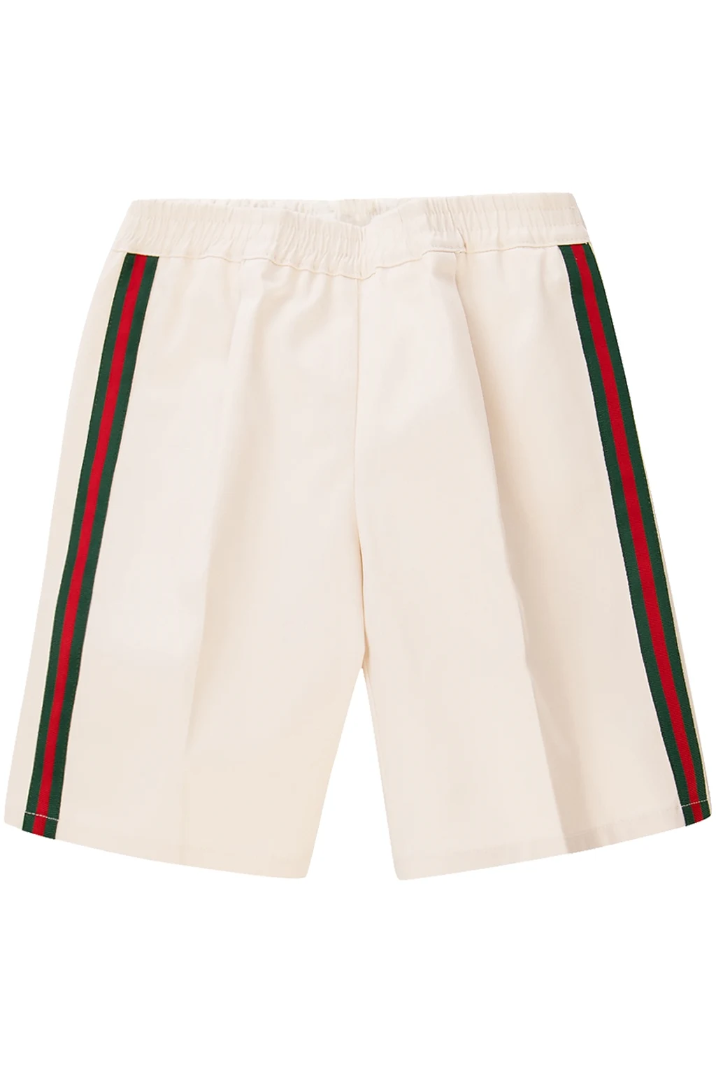 cream ‘Web’ stripe shorts