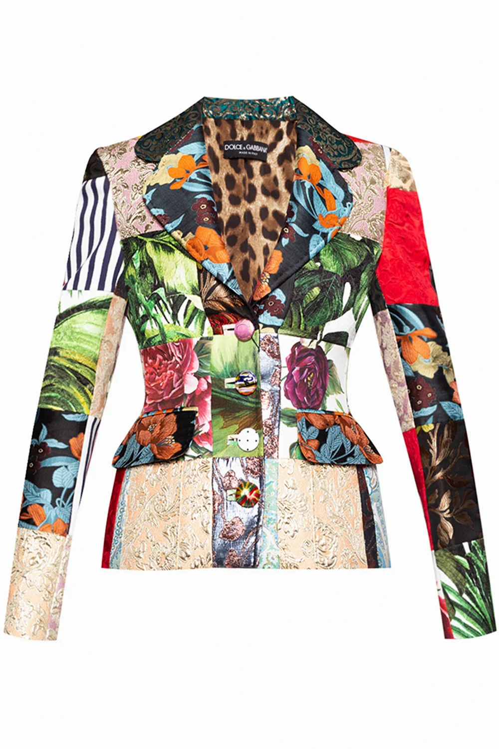 MULTICOLOUR Patterned blazer with notch lapels