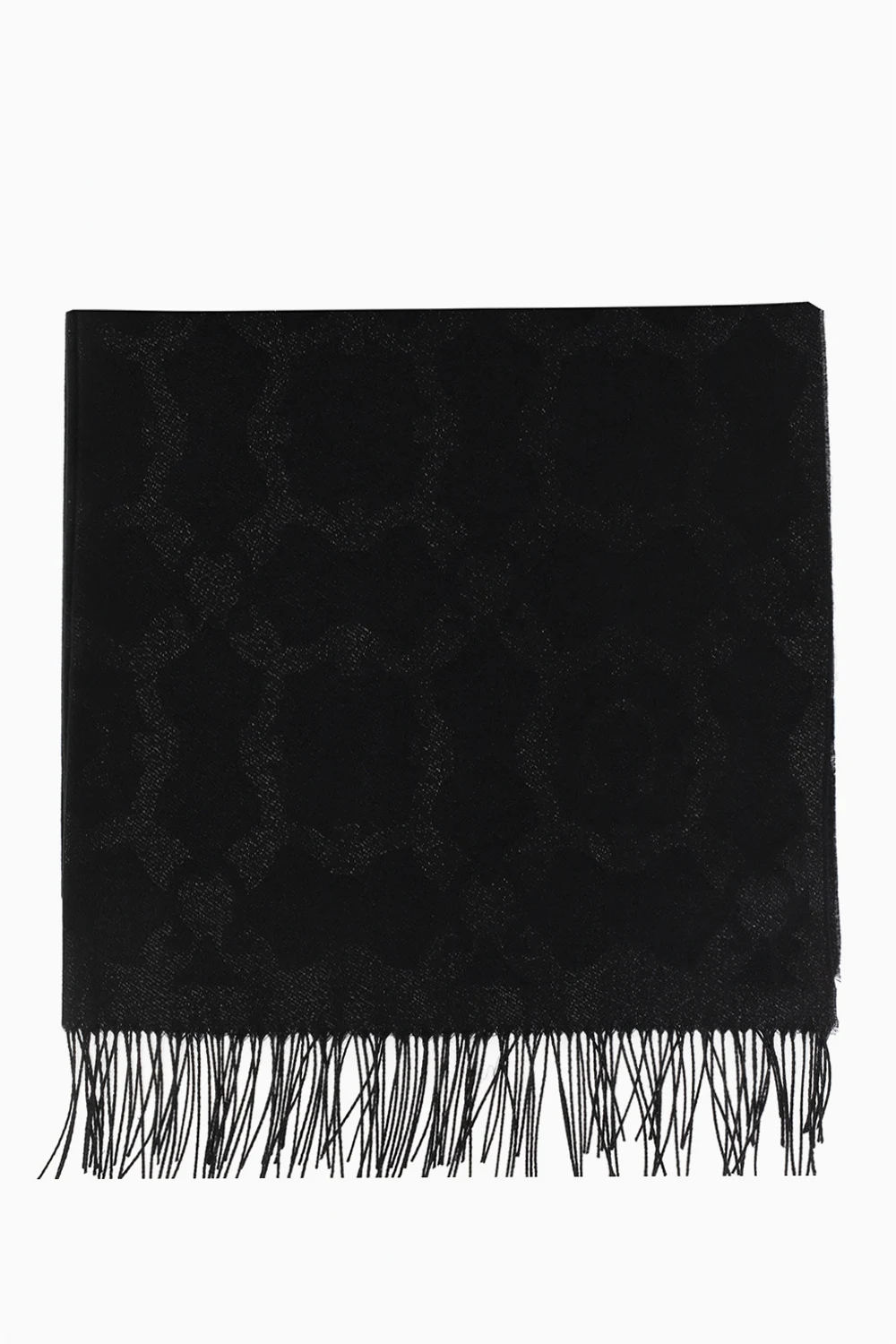 BLACK Scarf with logo