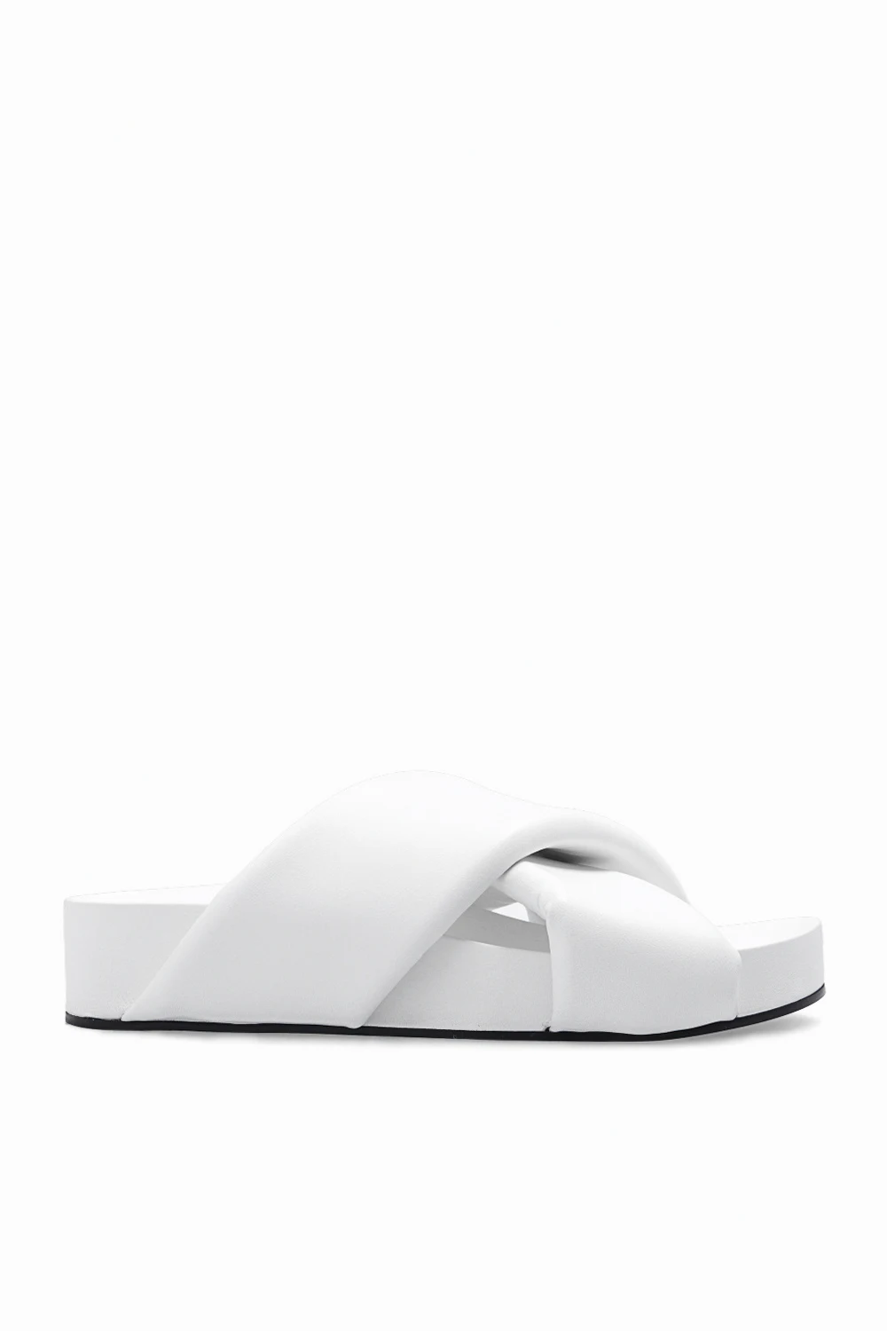 Leather slides