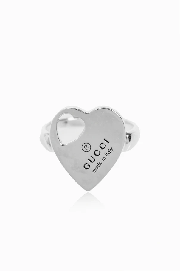 SILBER Ring mit Logo