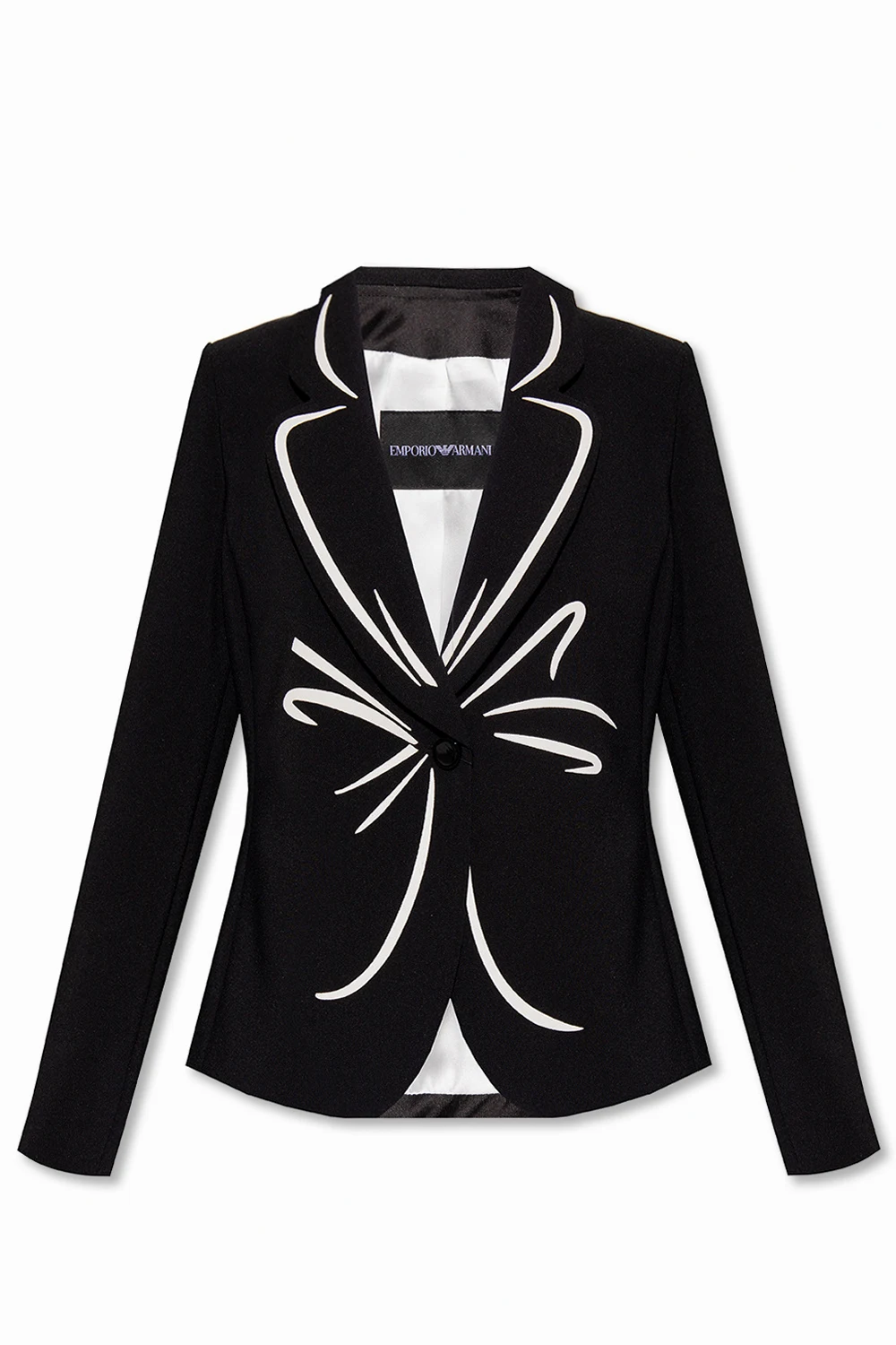 BLACK Printed blazer