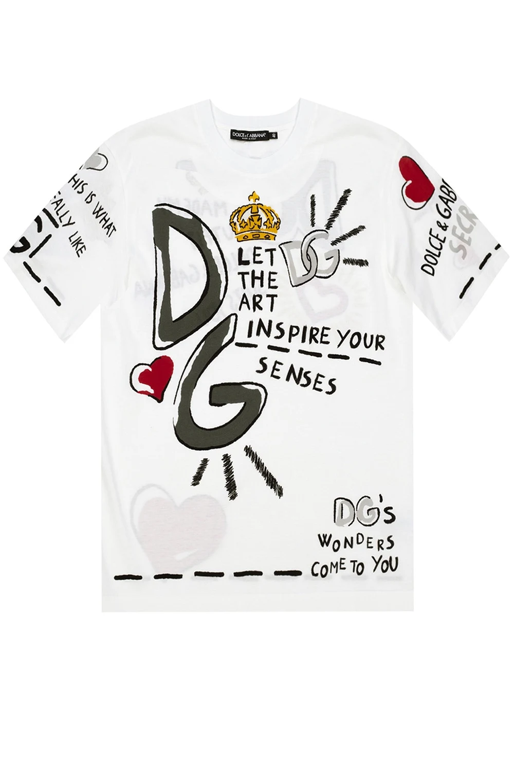 WHITE Patterned T-shirt