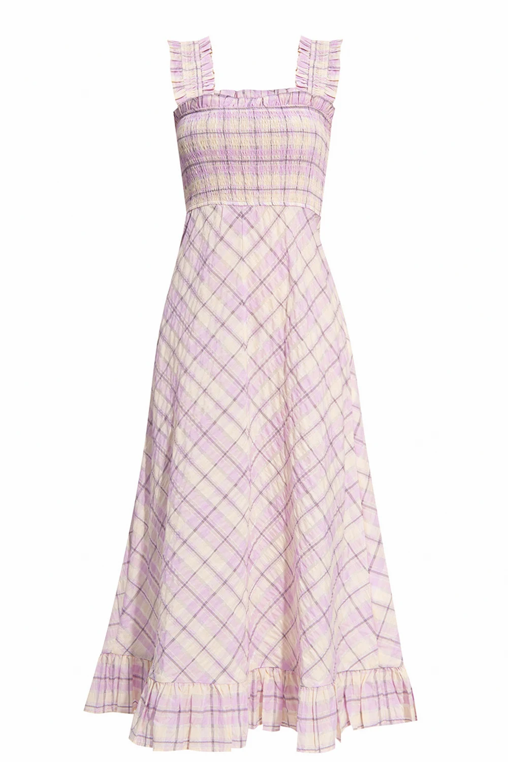 Checked slip dress