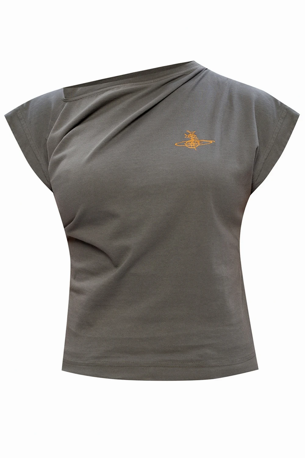 Asymetryczny top z logo