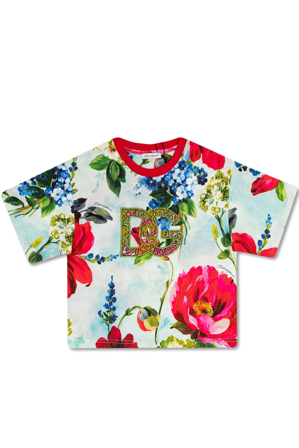 T-shirt z motywem kwiatowym