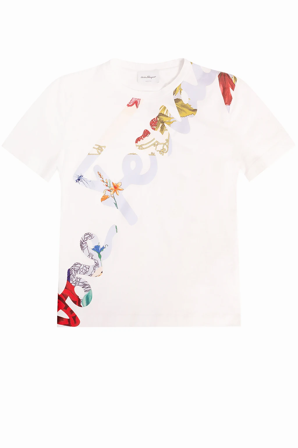 T-shirt with floral motif