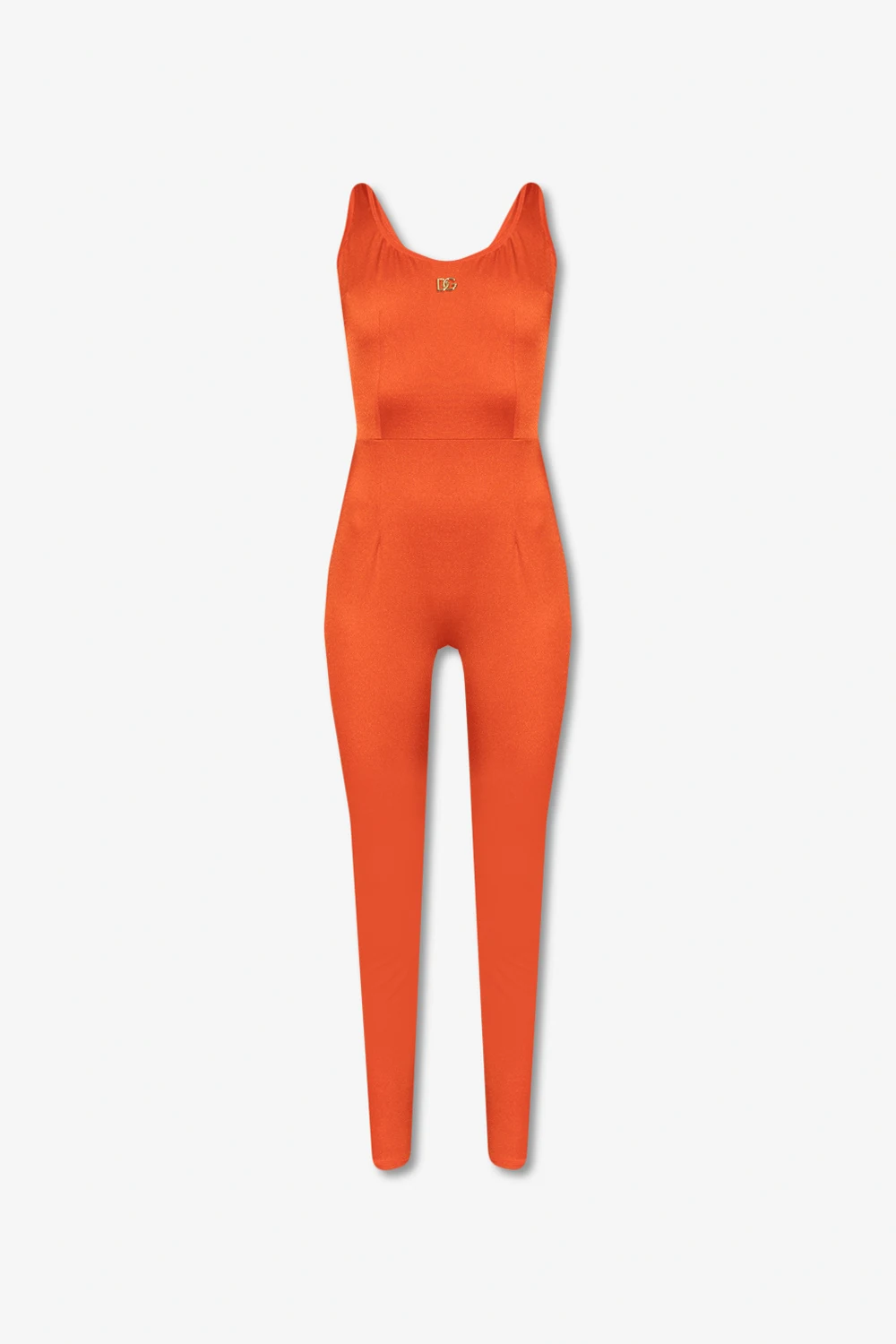 Skin-tight jumpsuit with logo