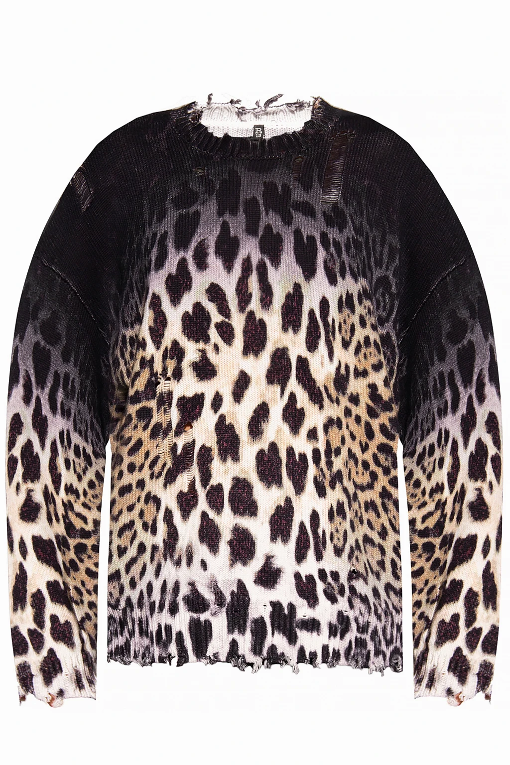 Leopard-motif sweater