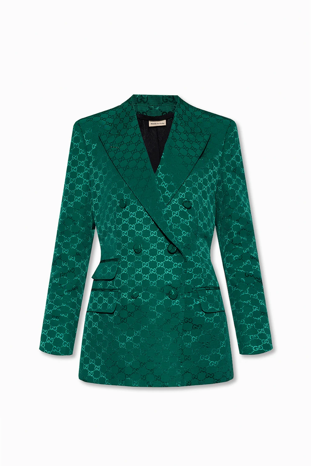GREEN Double-breasted blazer