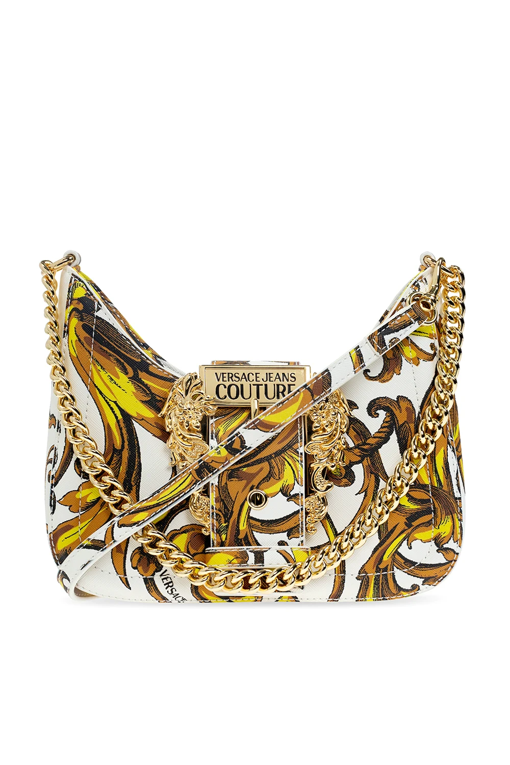 YELLOW  Shoulder bag with decorative buckle