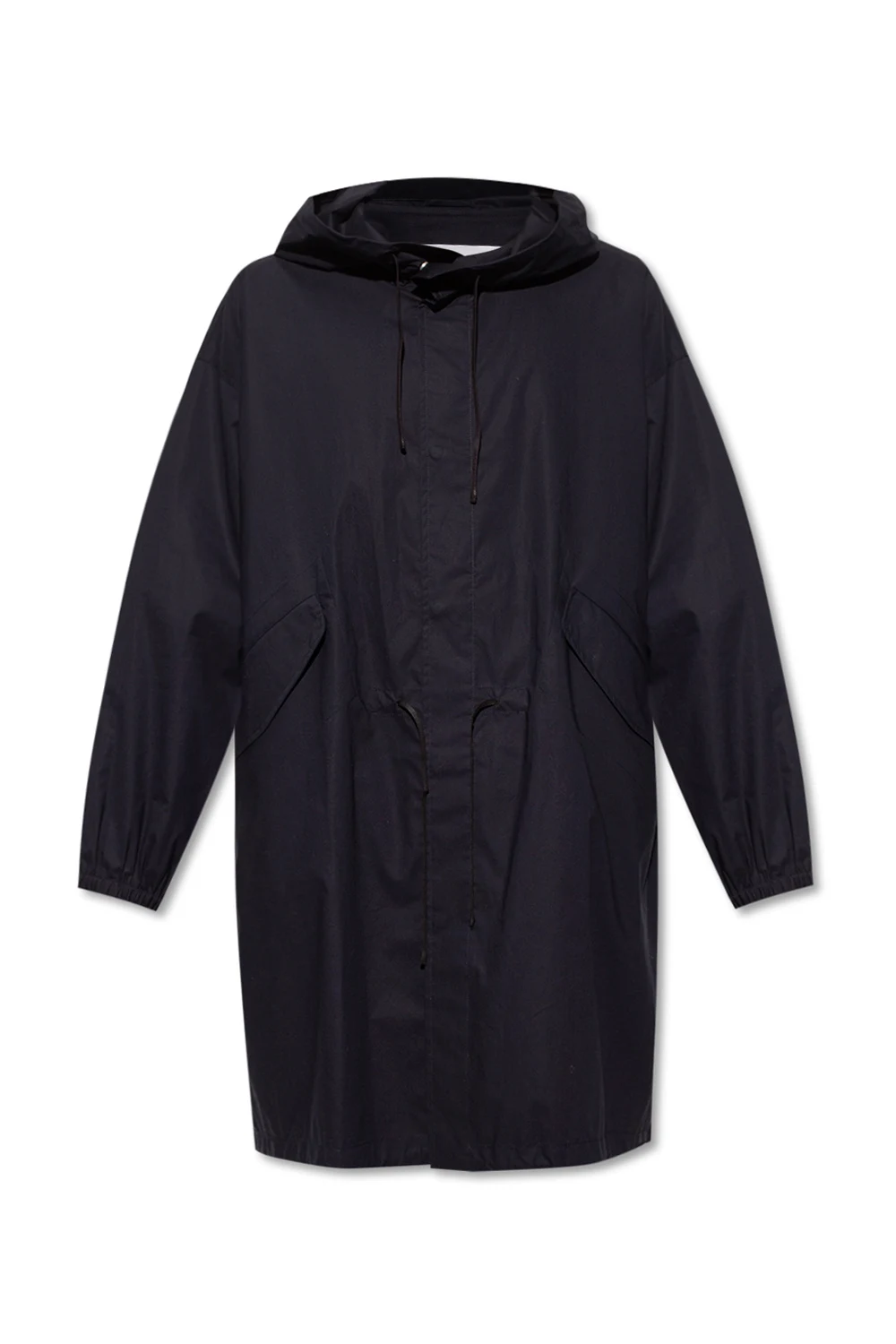 Coat with logo