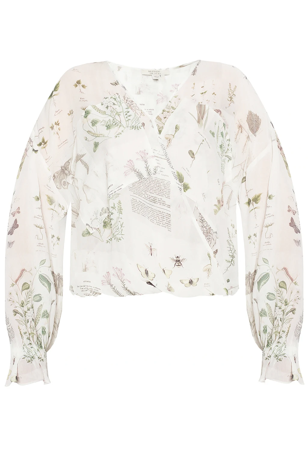 WHITE 'Penny' asymmetric shirt