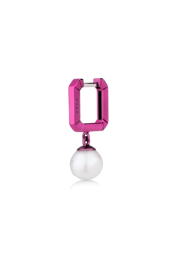 RÓŻOWY Pojedynczy kolczyk ` Candy Mini Pearls`