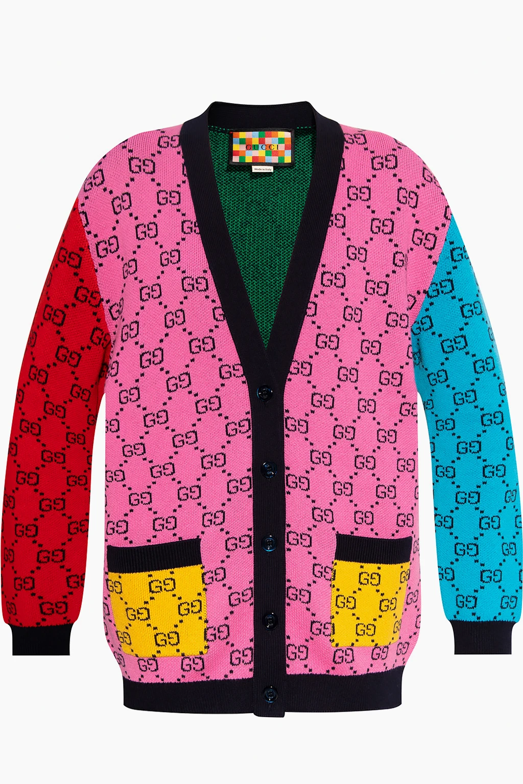 Cardigan with logo