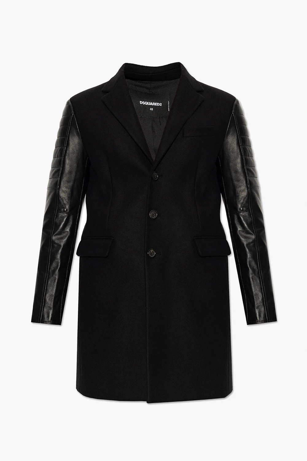 Coat with notch lapels