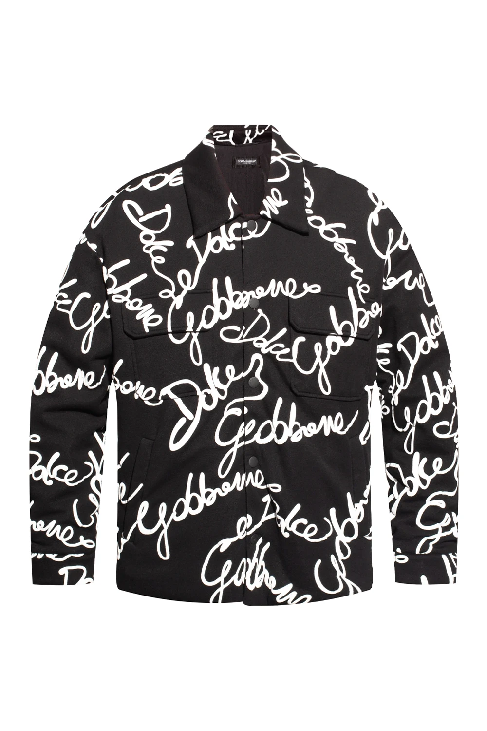BLACK Cotton jacket with logo