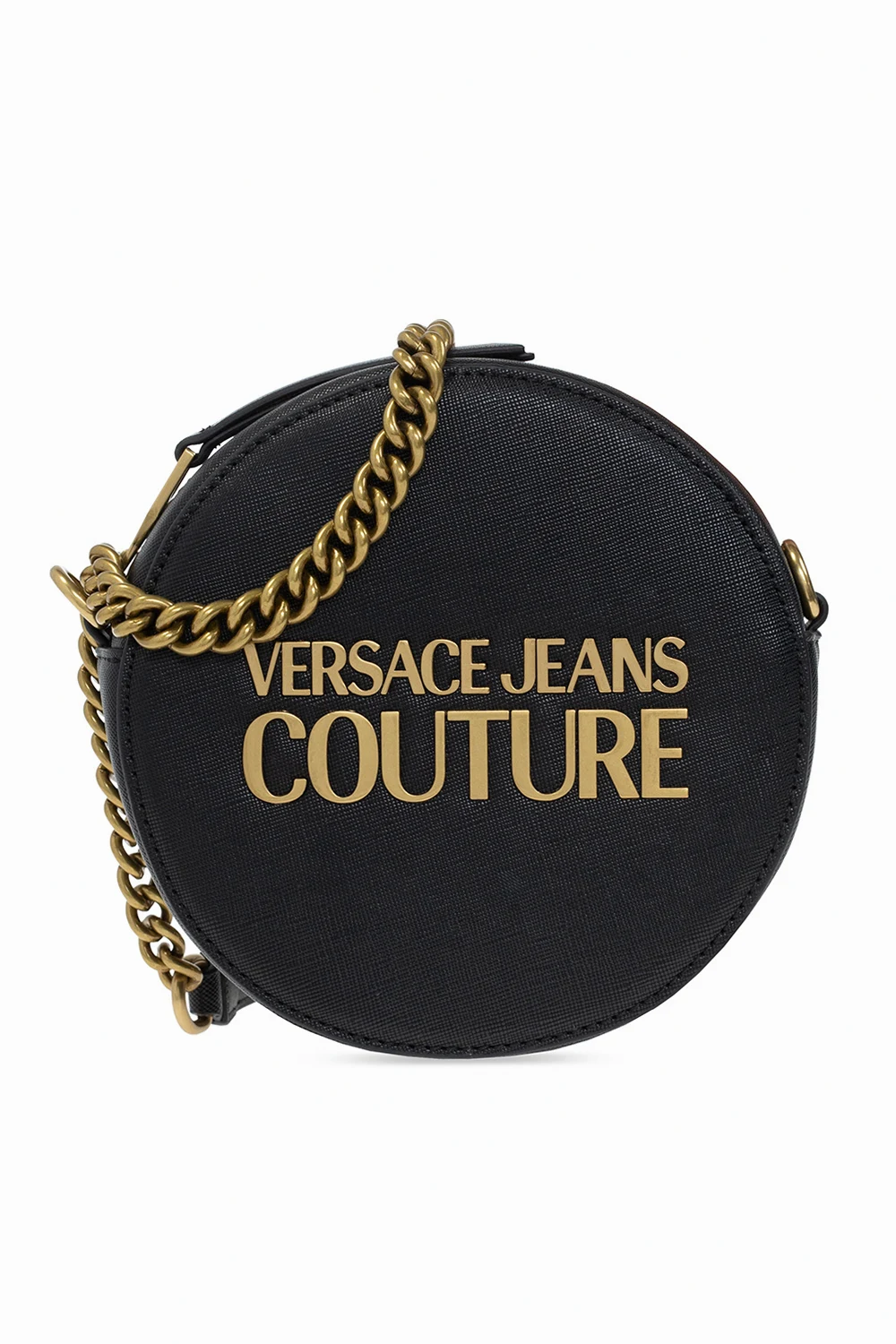 BLACK Round bag with logo