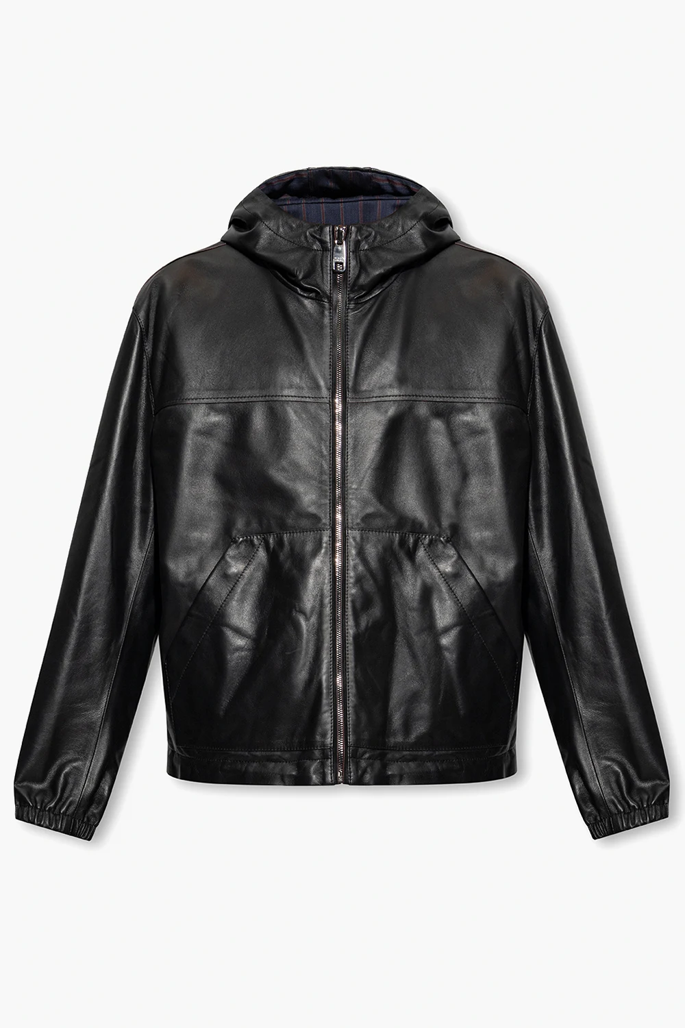 BLACK Reversible hooded jacket