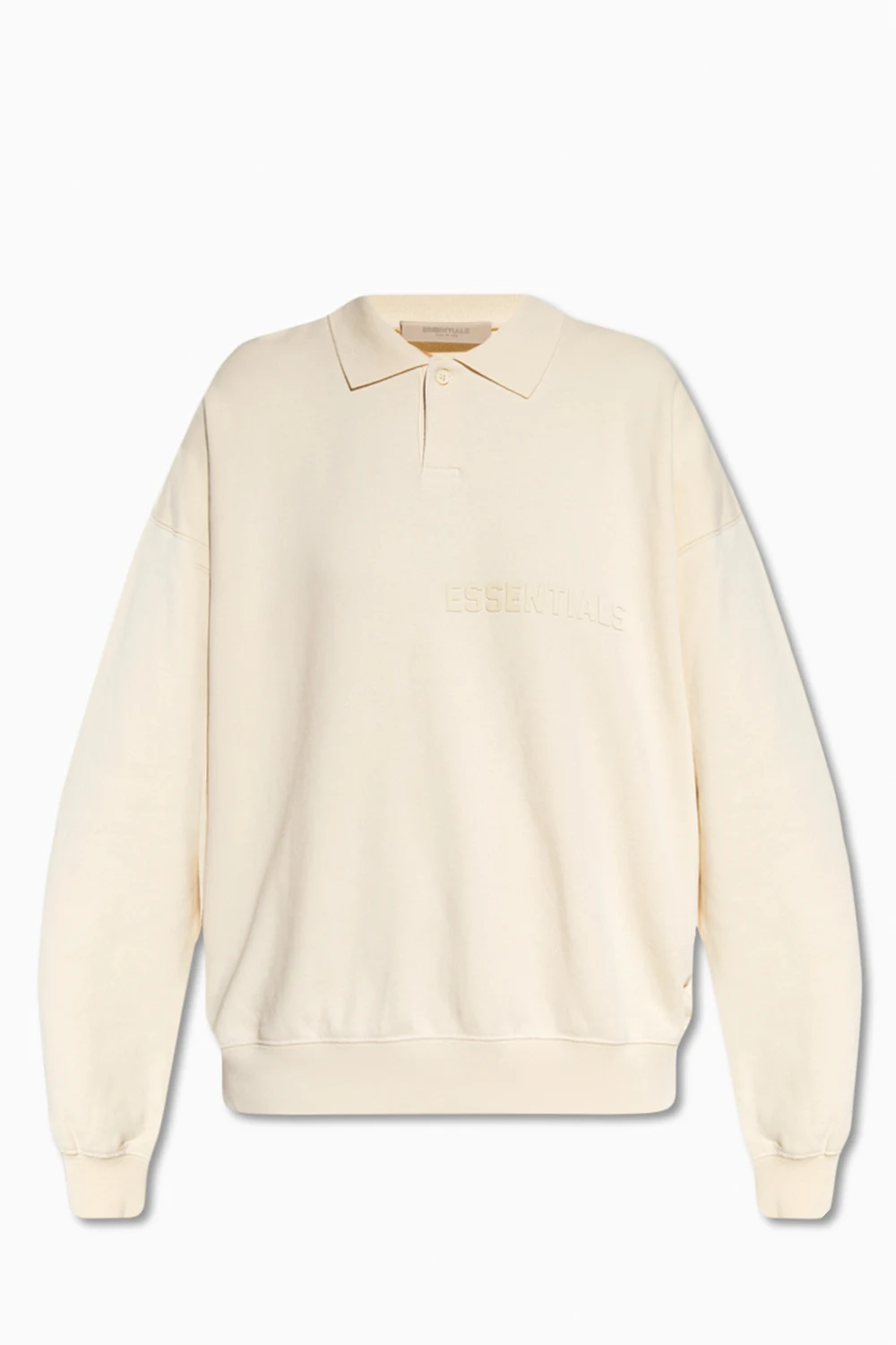 cream Sweatshirt with collar
