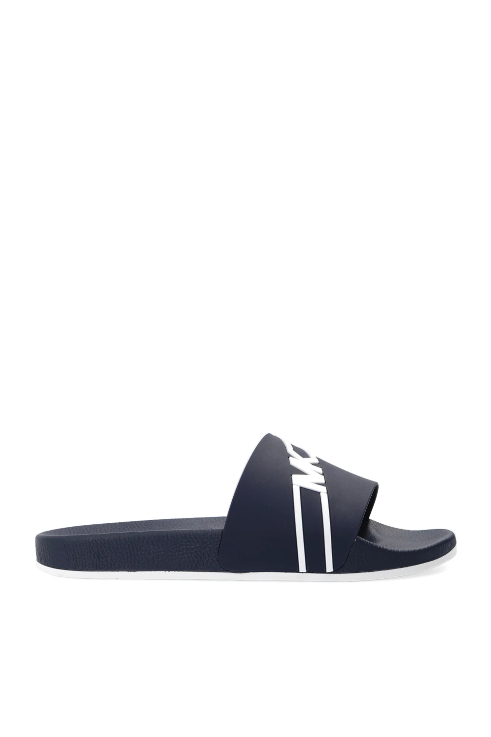 NAVY BLUE ‘Jake’ slides with logo
