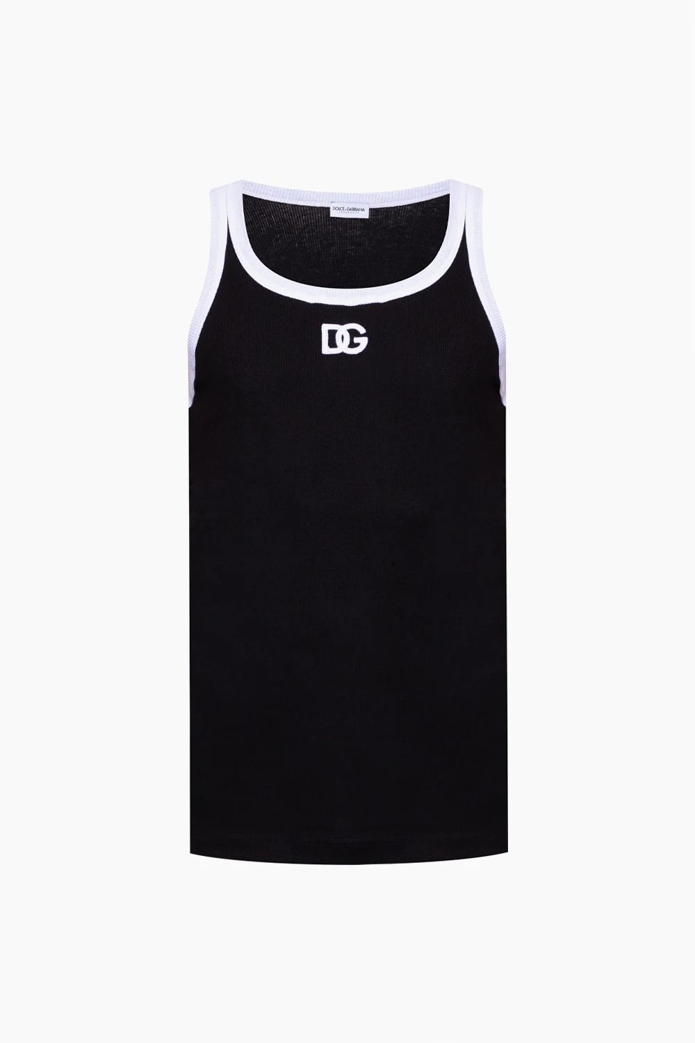 BLACK Sleeveless T-shirt