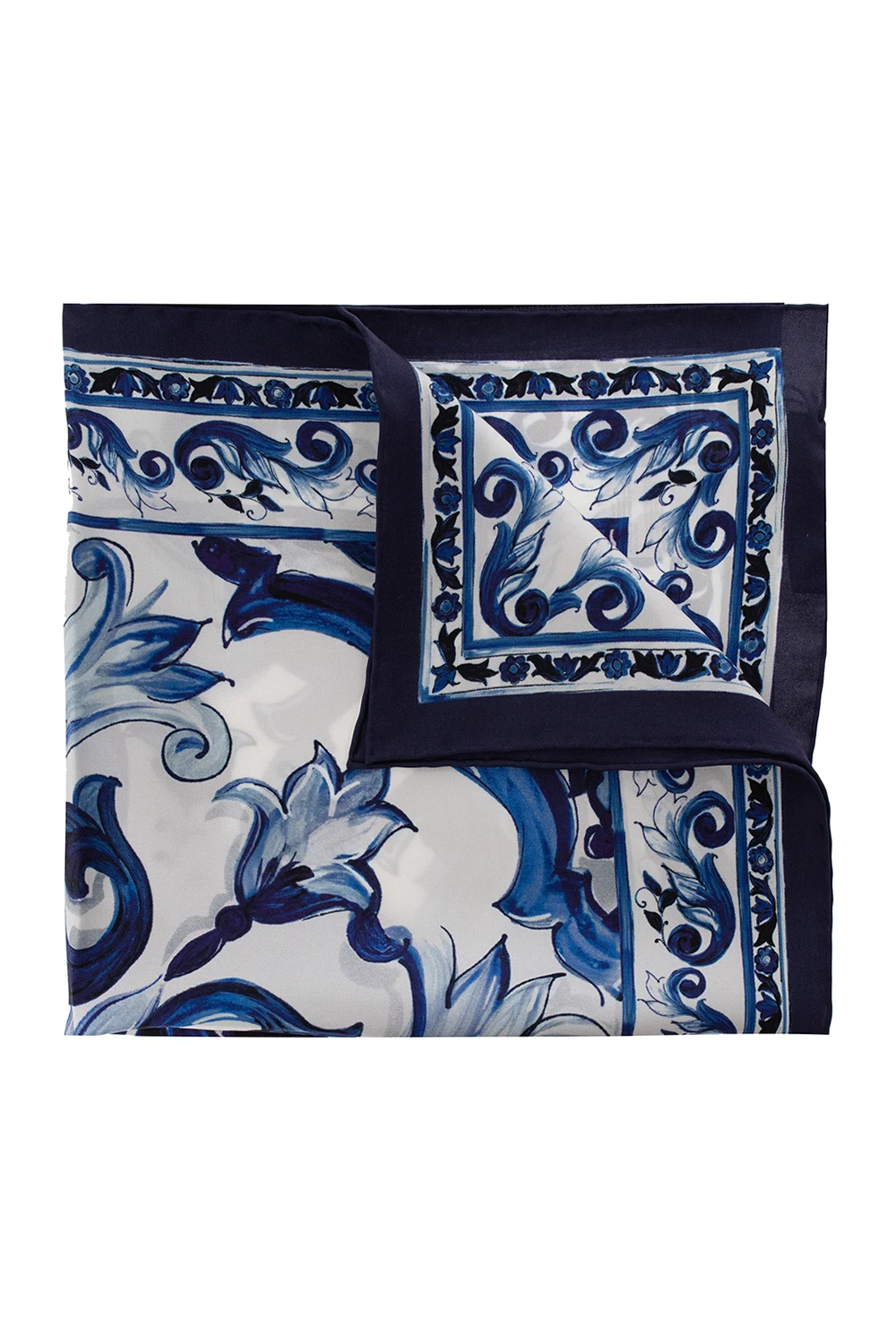 BLUE Silk shawl