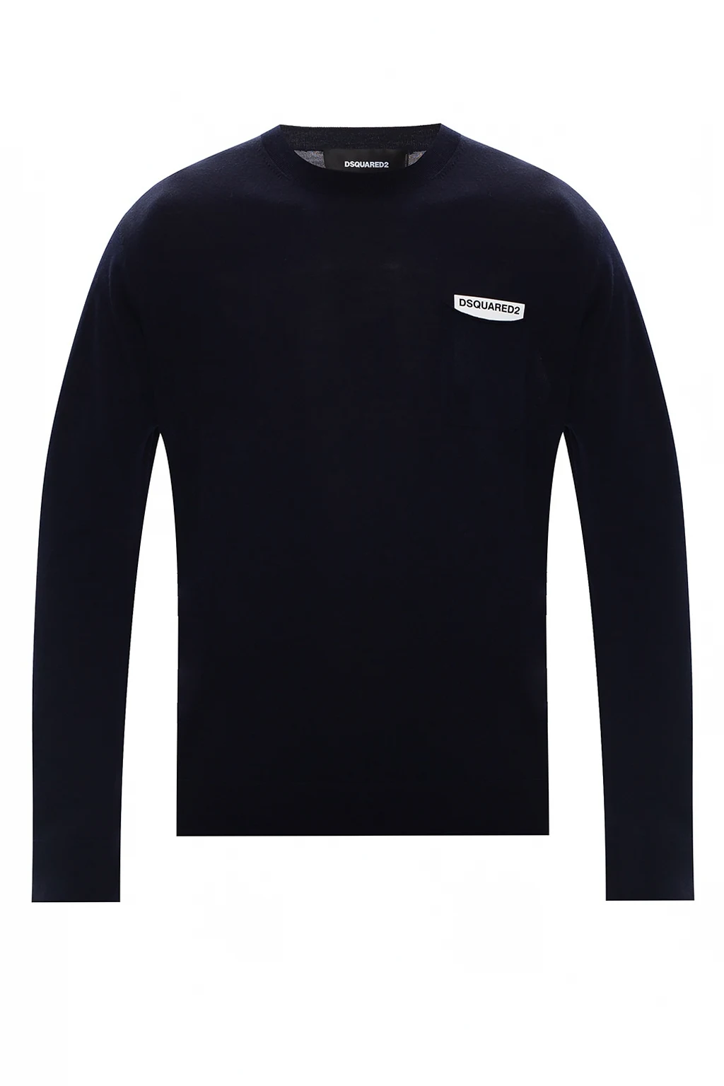 NAVY BLUE Sweater with logo