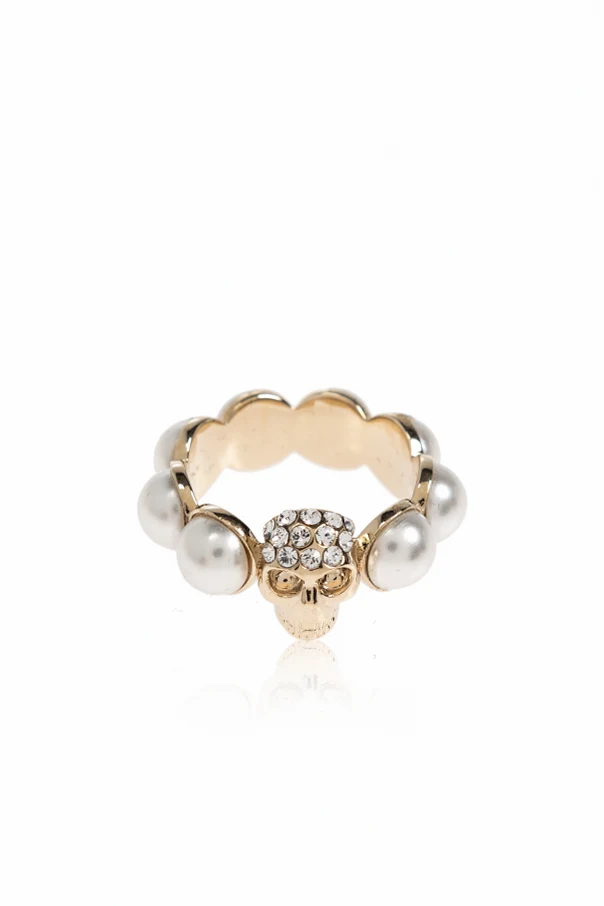 GOLD Ring mit funkelnden Kristallen