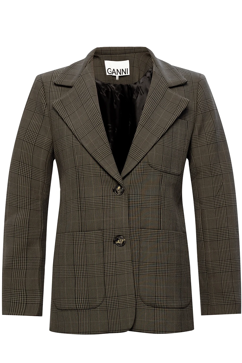 Checked blazer