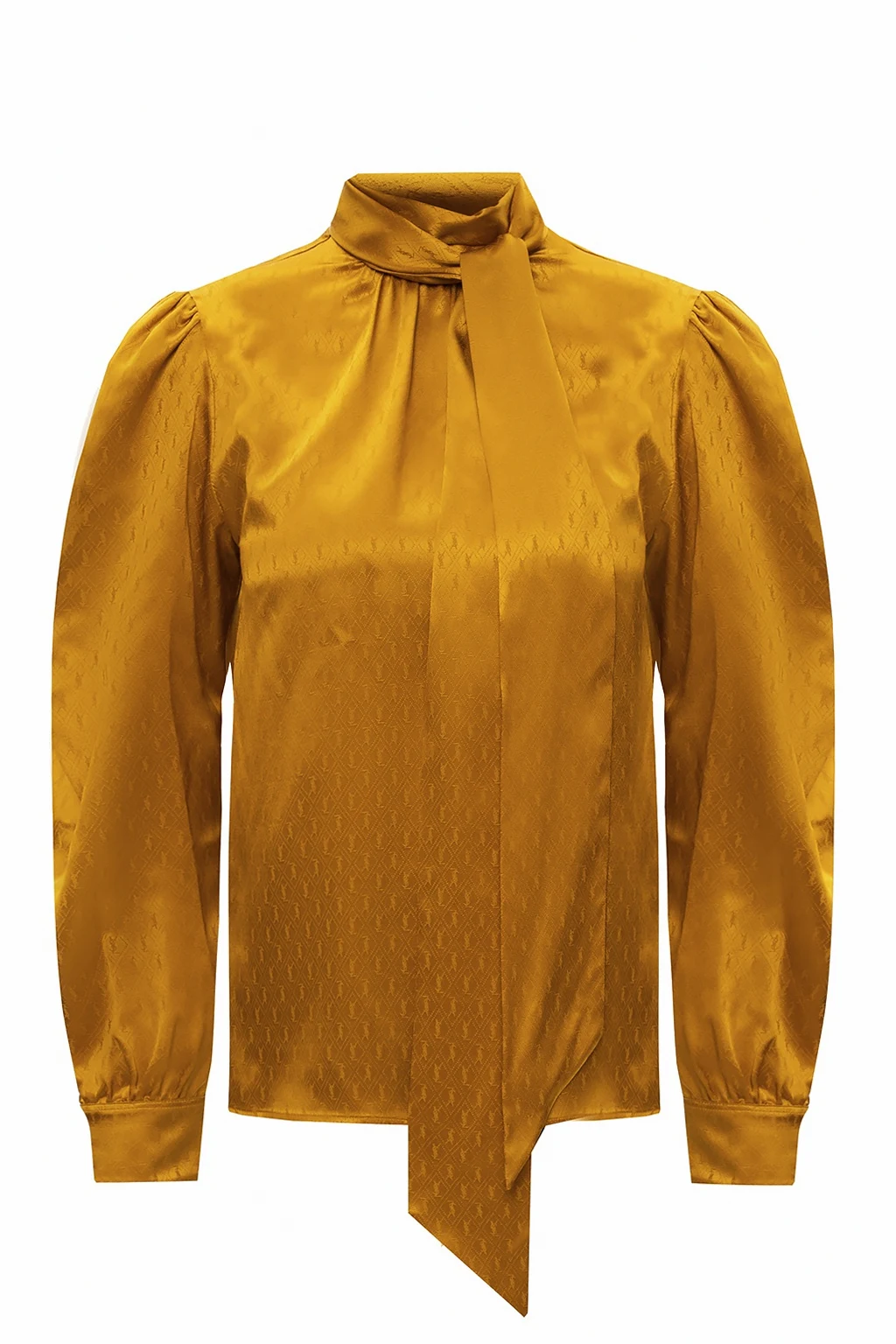 Silk shirt with logo