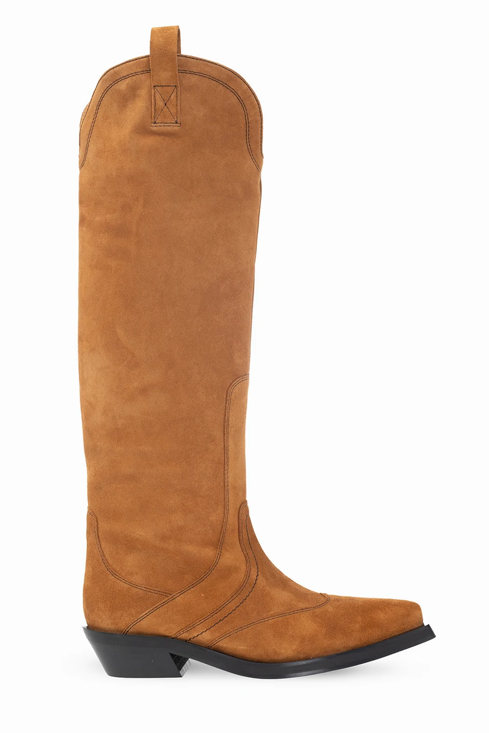 Suede knee-high boots