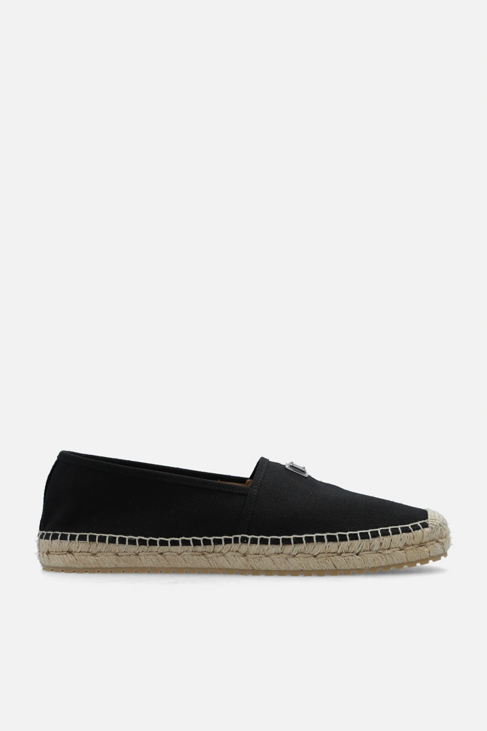BLACK Espadrilles with logo