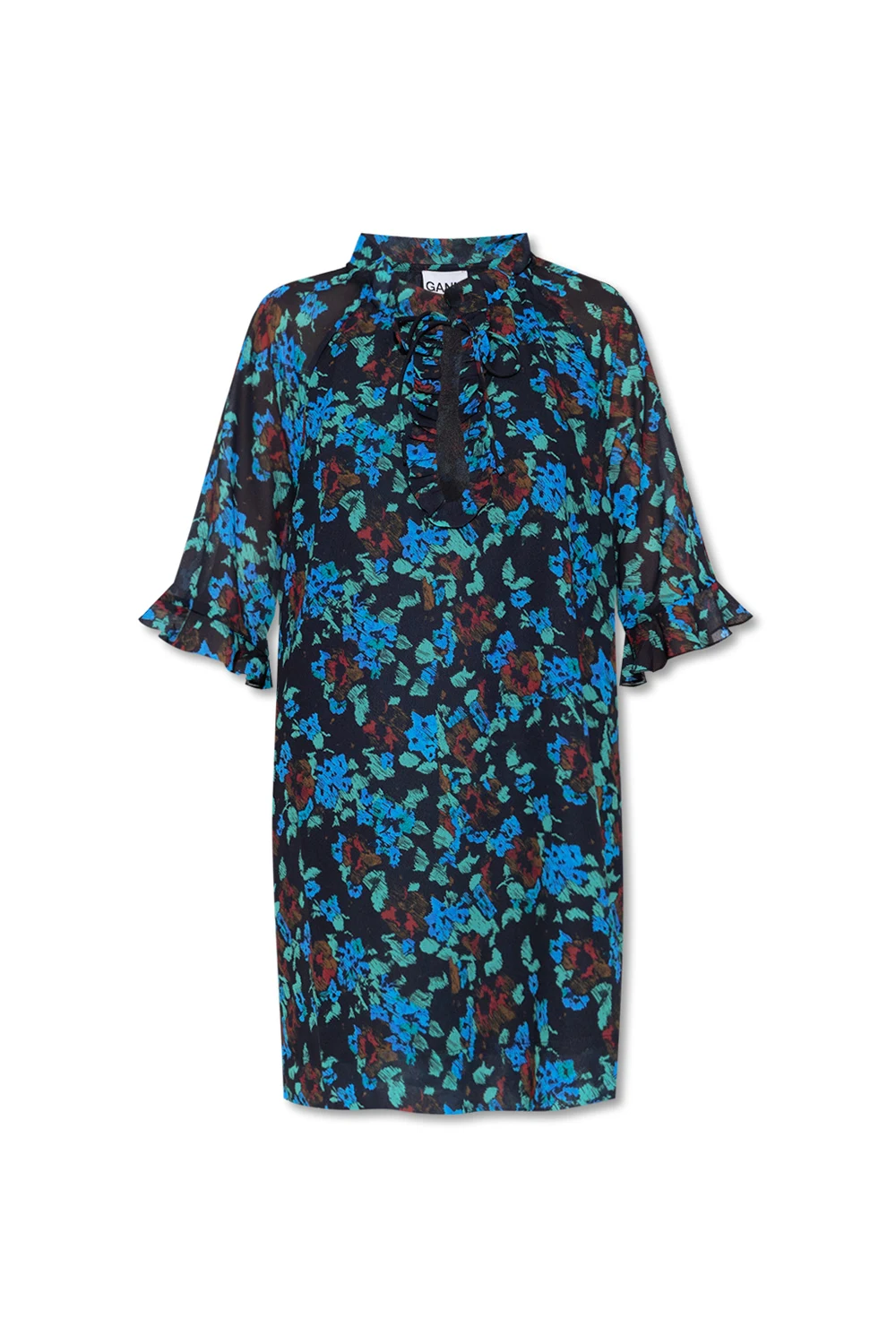 Dress with floral motif