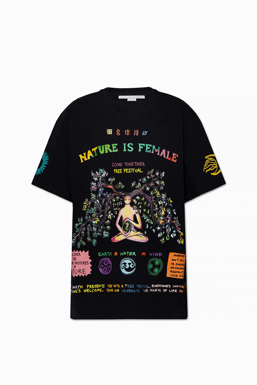 BLACK Printed T-shirt