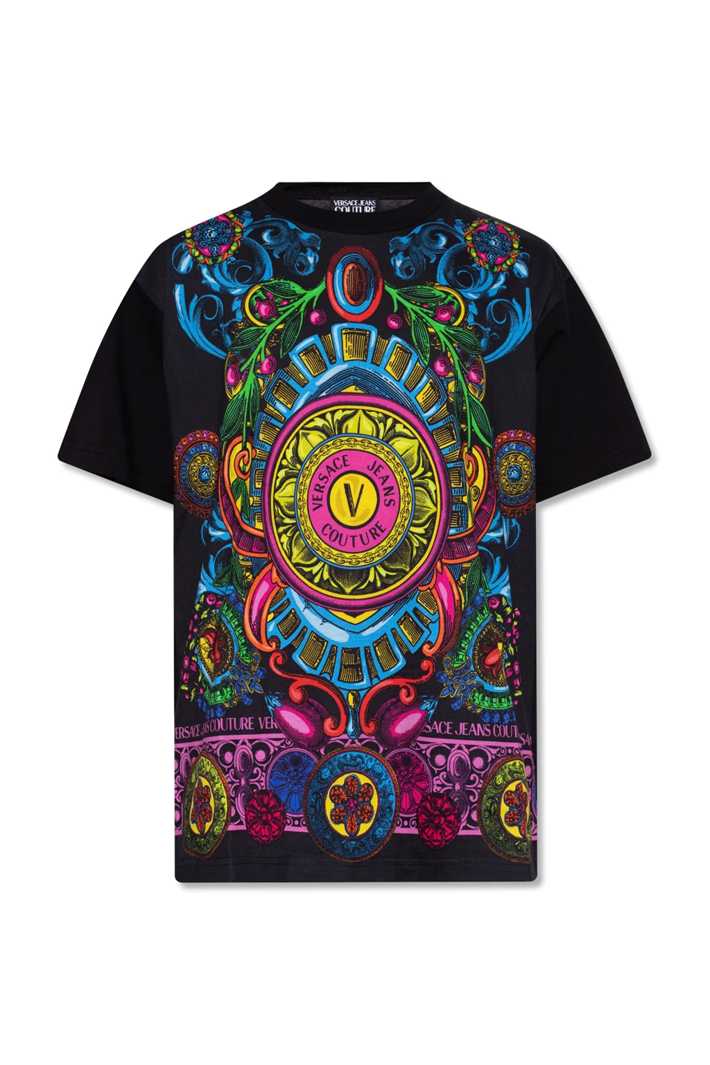 BLACK Patterned T-shirt
