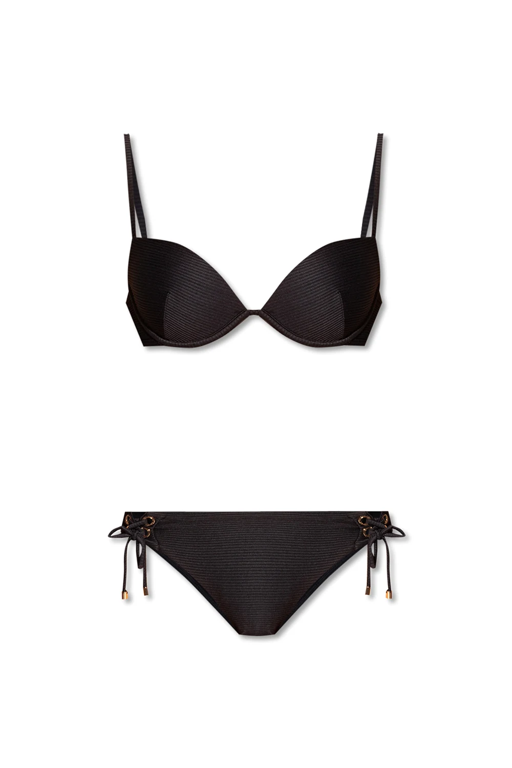 BLACK Ribbed bikini