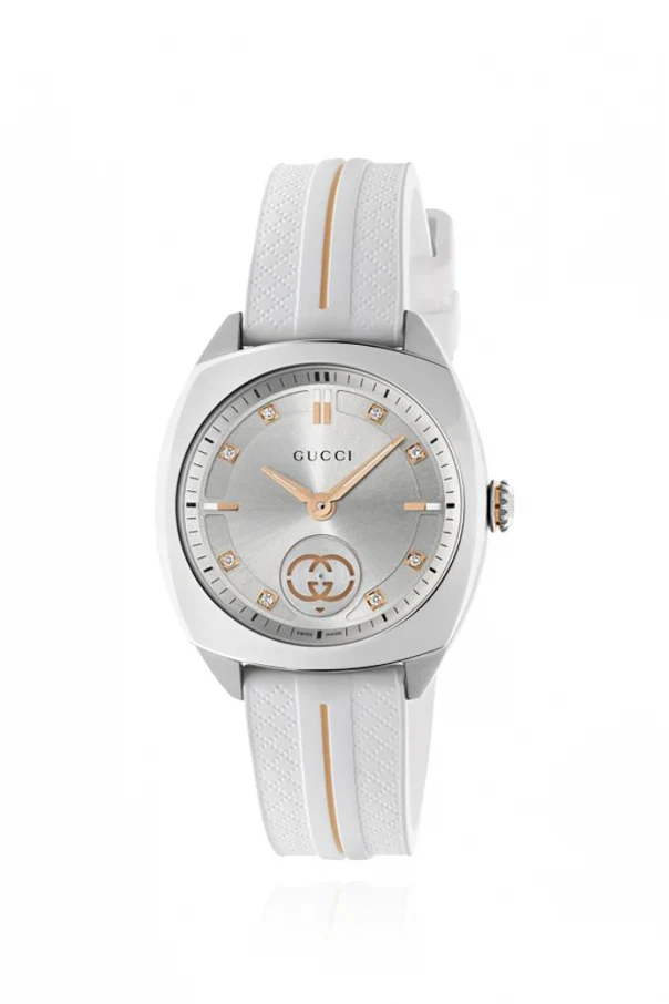 BIAŁY  Zegarek z logo