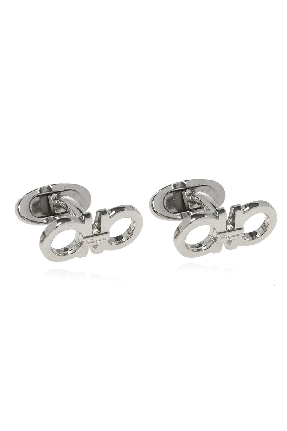 SILVER Logo cufflinks