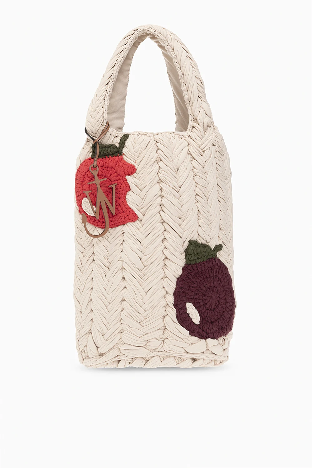beige Woven shopper bag
