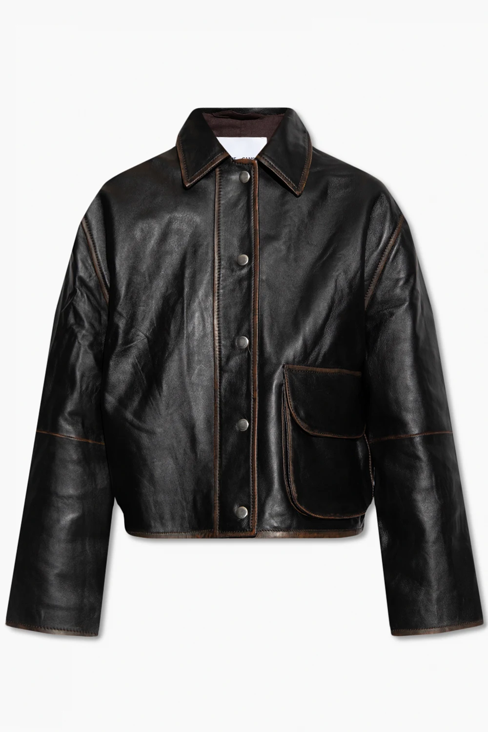 BROWN ‘Lyla’ leather jacket