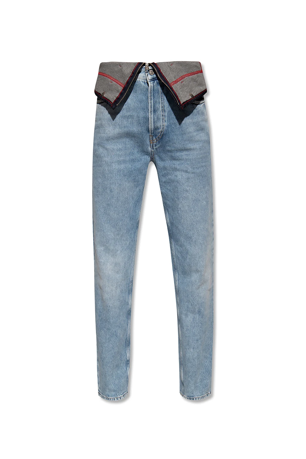 light blue Belted jeans