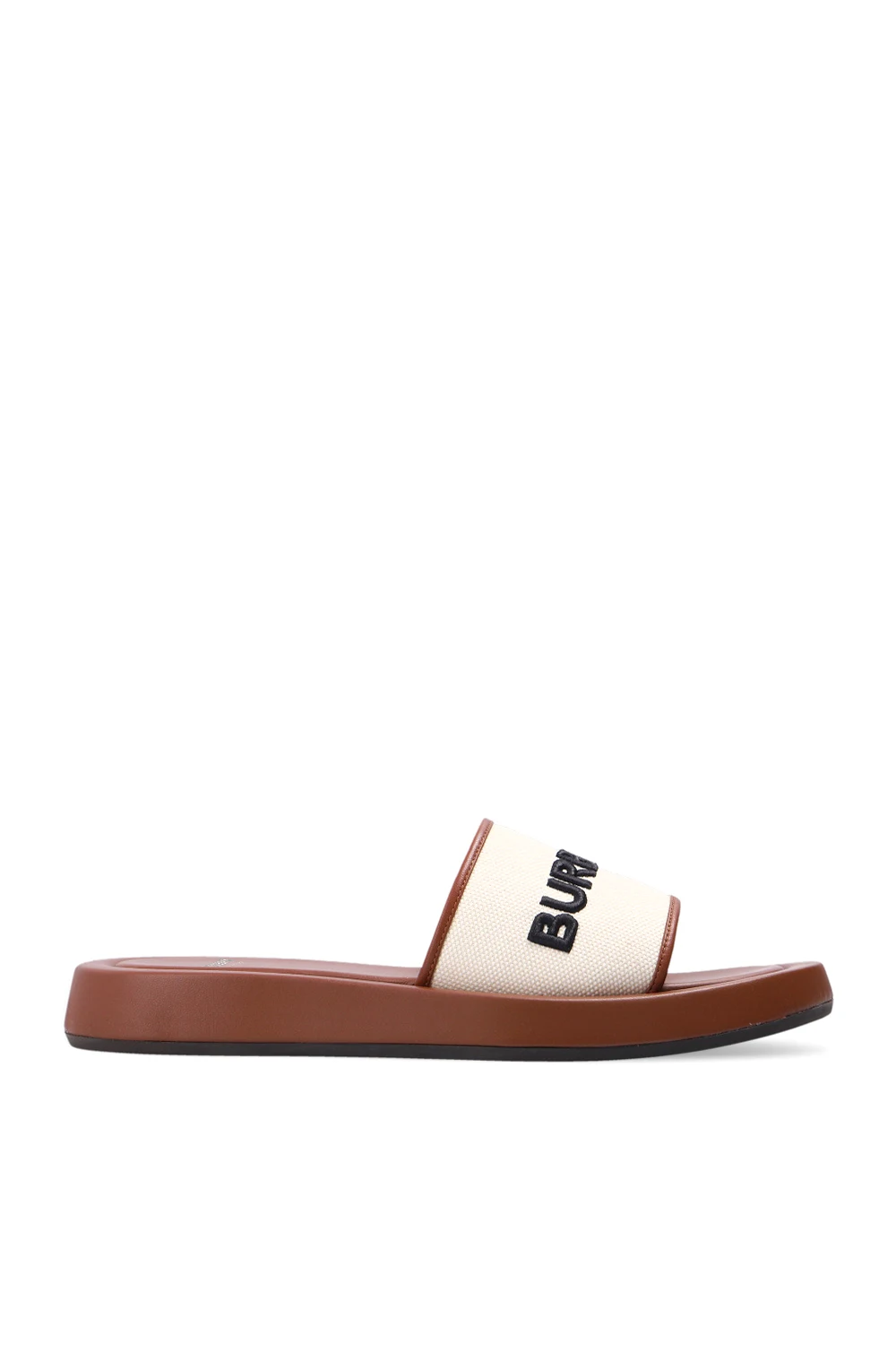 cream Slides with logo