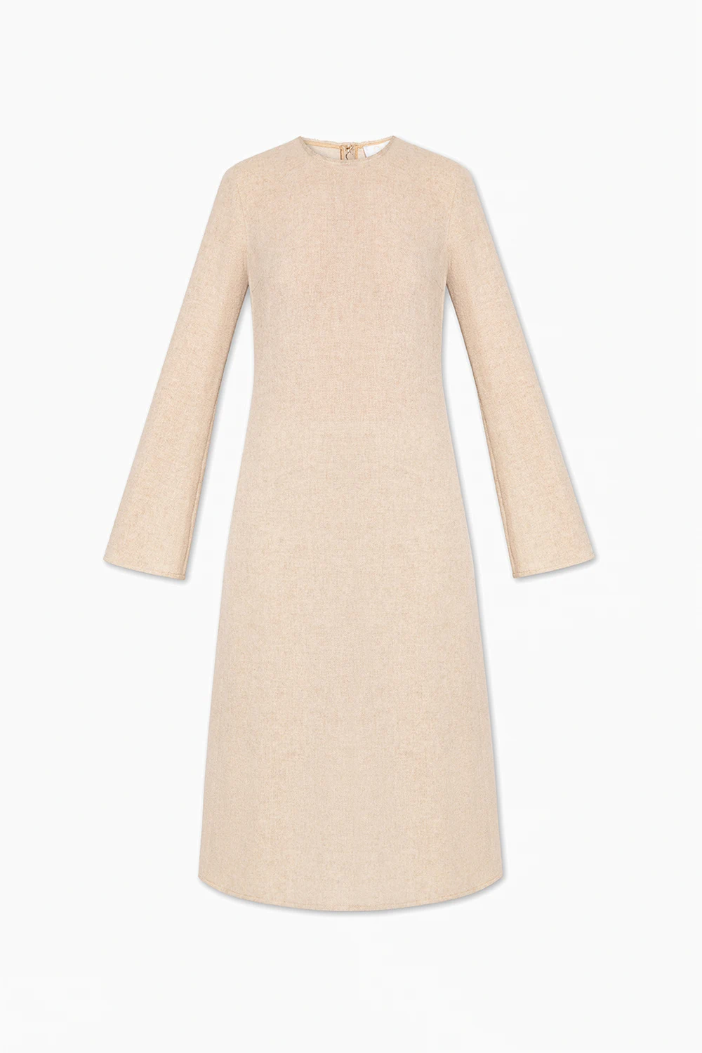 Dress with flared sleeves
