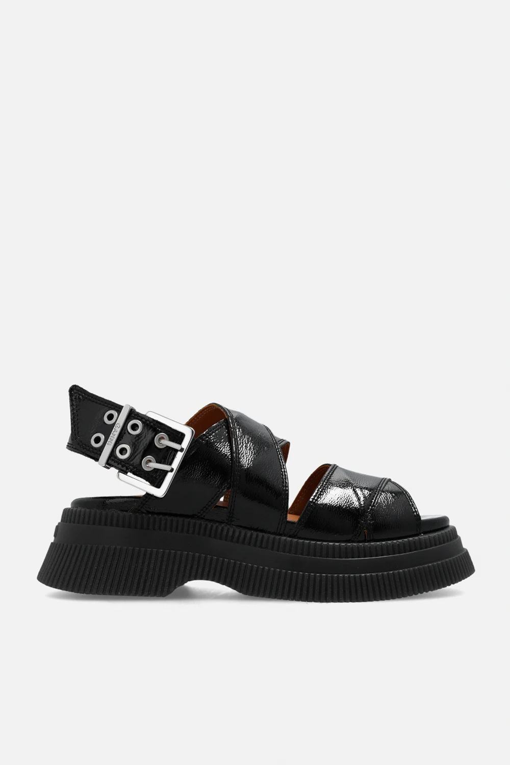 Leather platform sandals