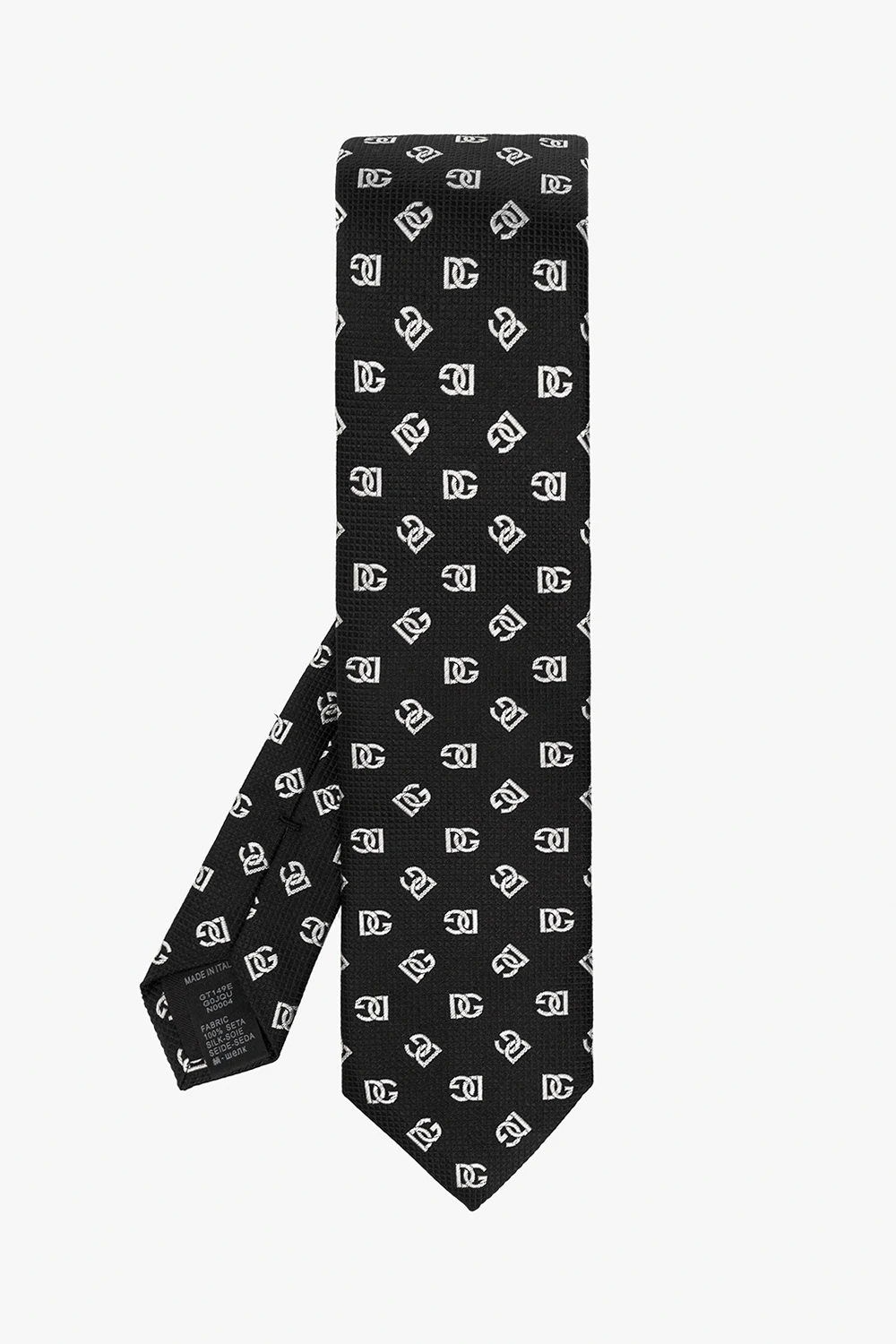 BLACK Silk tie