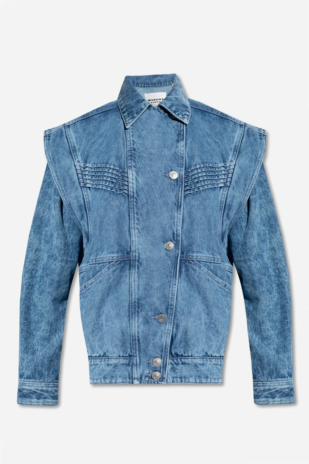 ‘Harmon’ denim jacket with detachable sleeves